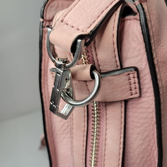 Rebecca Minkoff Medium Bree Leather Satchel Pink - Picture 11 of 16